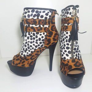 LEOPARD ANKLE BOOT
